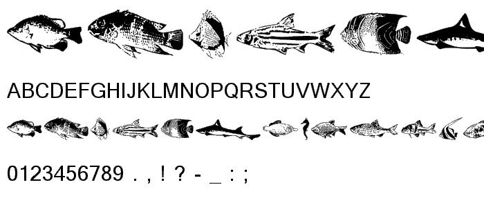 FishyPrint AOE Two font